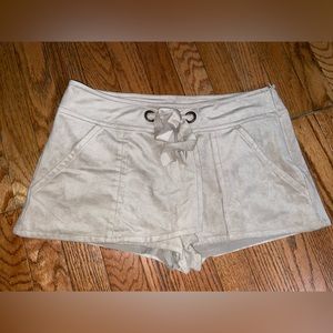 Suede shorts